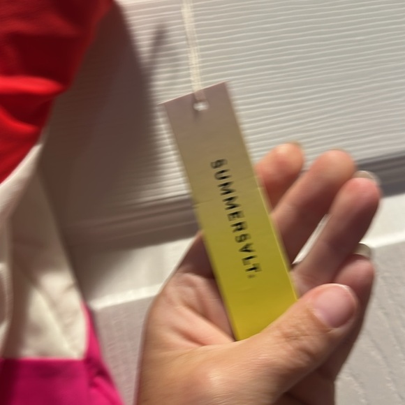 NWT! Summersalt The Marina Lava Red and Hibiscus One Piece Swimsuit 2 bathing - Picture 4 of 9